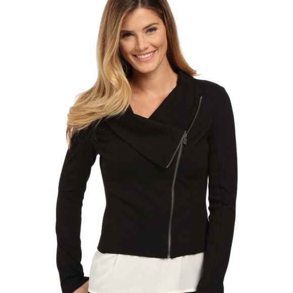 Vince Camuto Jackets & Blazers - Two by Vince Camuto Assymetrical Zip Moto Jacket S